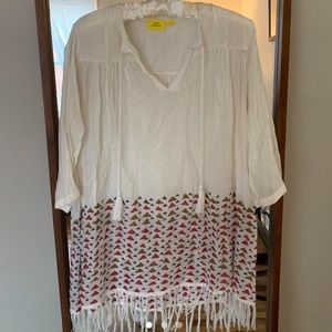 Never Worn Roller Rabbit Top/Beach Cover Up